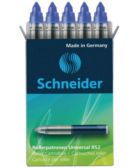 Pastapliiatsi kassetid SCHNEIDER 852, sinised, 5 tk