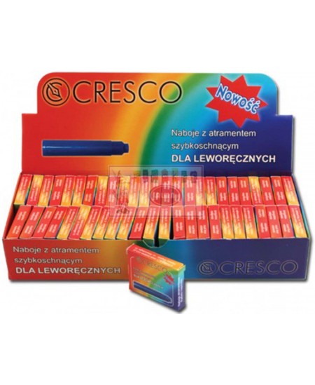 Vasakukäelistele kassetid CRESCO, sinised, 6 tk