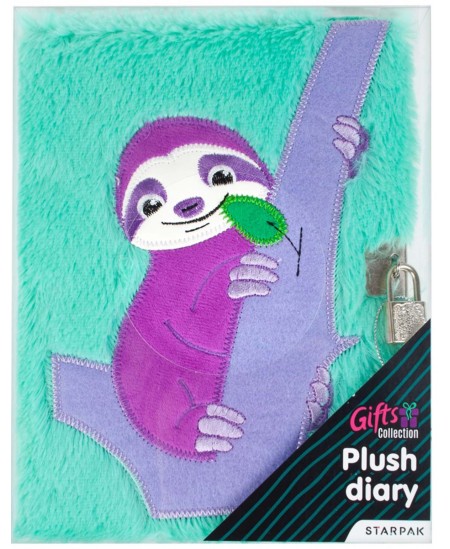 Plüüšist päevaraamat STARPAK Sloth, A5