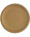 Ühekordsed jõupaberist (kraft) taldrikud, 15 cm, pruunid, 100 tk