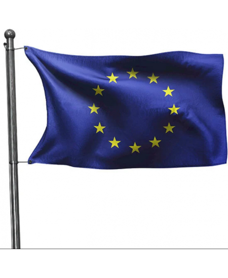 Siiditrükis Euroopa Liidu lipp 170x100cm, vardale kinnitamiseks