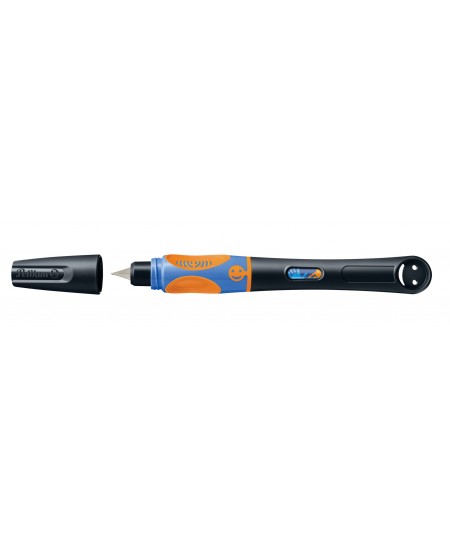 Täitesulepea PELIKAN Griffix‑4, paremakäelistele, Neon Black, blister