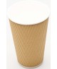 Topeltseinaga tassid kuumadele jookidele, gofreeritud, 240 ml, pruunid, 25 tk