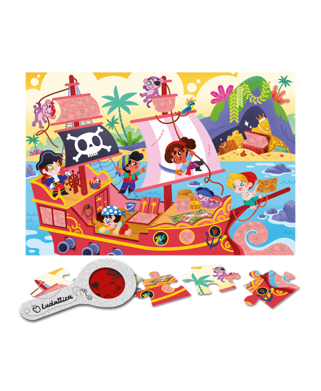 Saladustega pusle LUDATTICA Piraadid, 24 osa