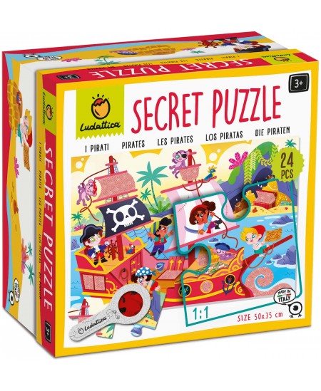 Saladustega pusle LUDATTICA Piraadid, 24 osa