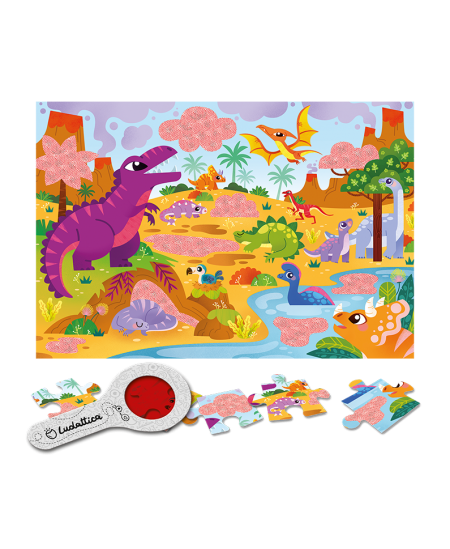 Saladustega pusle LUDATTICA Dinosaurused, 24 osa