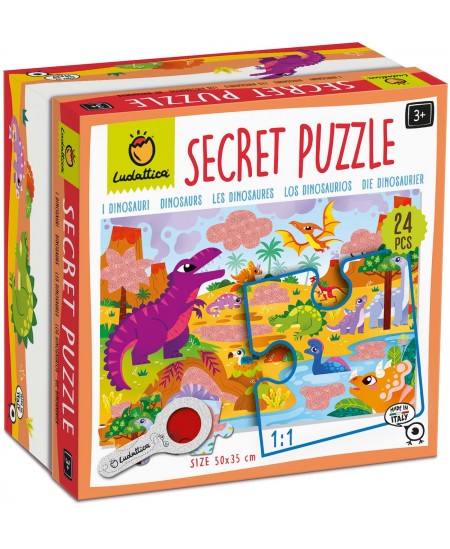 Saladustega pusle LUDATTICA Dinosaurused, 24 osa