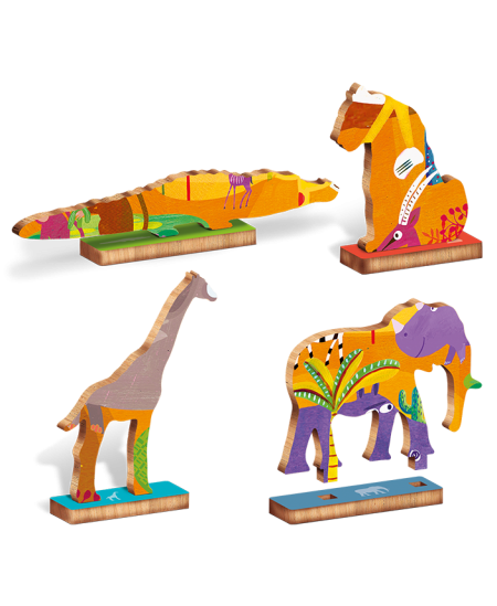 Puidust pusle LUDATTICA Savann, 48 osa