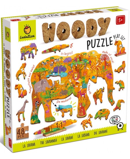 Puidust pusle LUDATTICA Savann, 48 osa
