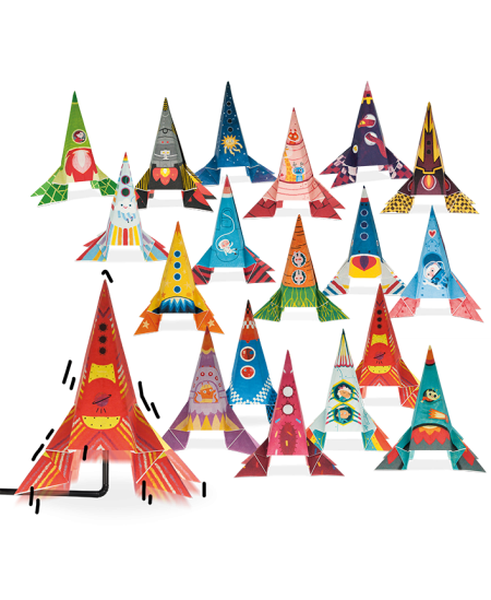 Origami komplekt LUDATTICA Raketid