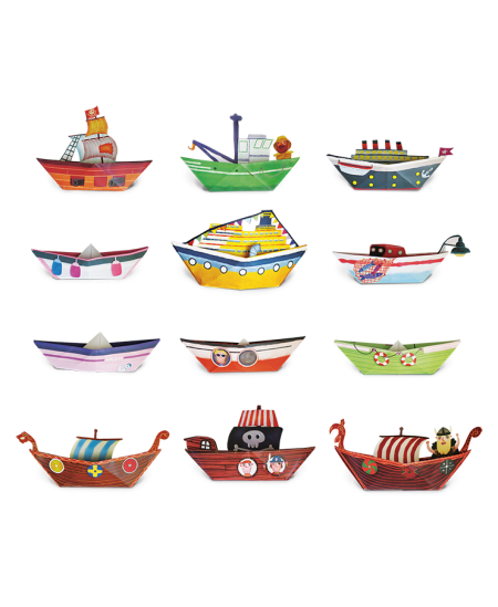 Origami komplekt LUDATTICA Paadikesed