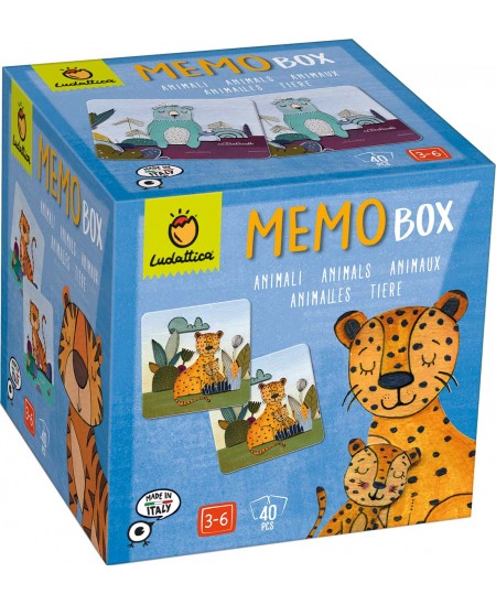 Mälu arendav mäng LUDATTICA Memo Box Loomad