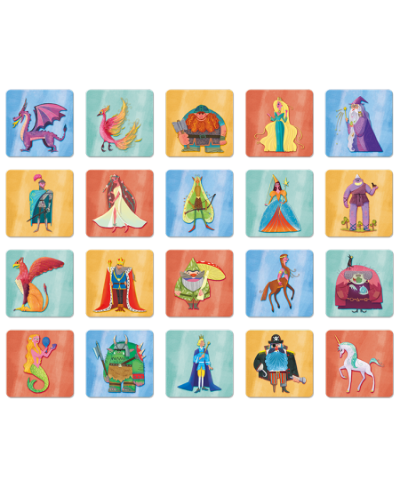 Mälu arendav mäng LUDATTICA Memo Box Fantaasiategelased