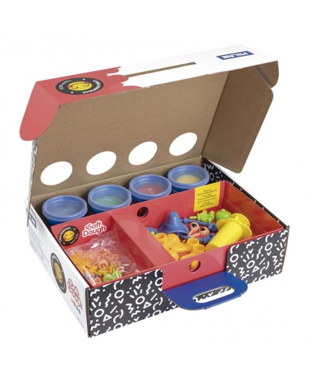 Voolimiskomplekt tarvikutega MILAN Lõbusad näod, 4 värvi