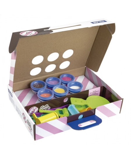 Voolimiskomplekt tarvikutega MILAN Jäätis ja vahvlid, 6 värvi