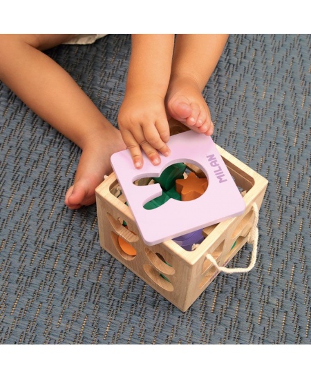 Puidust arendav mänguasi-kuubik MILAN Jänku