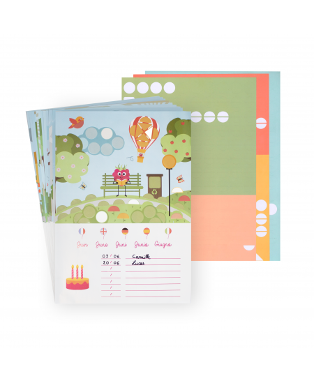 Sünnipäevakalender SODERTEX Puu- ja köögiviljad