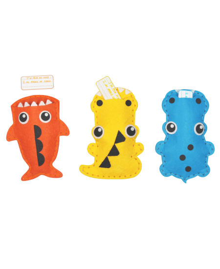 Õmbluskomplekt SODERTEX Lohutavad loomad, 3 tk.