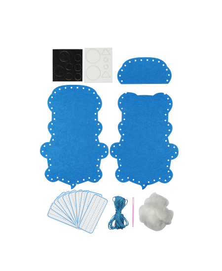 Õmbluskomplekt SODERTEX Lohutavad loomad, 3 tk.