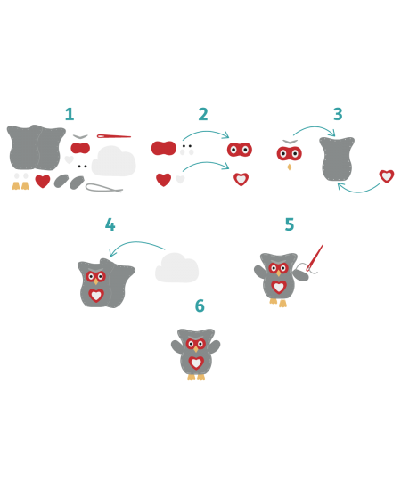 Õmbluskomplekt SODERTEX Hall öökull