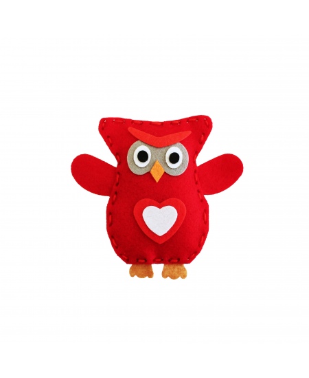 Õmbluskomplekt SODERTEX Punane öökull