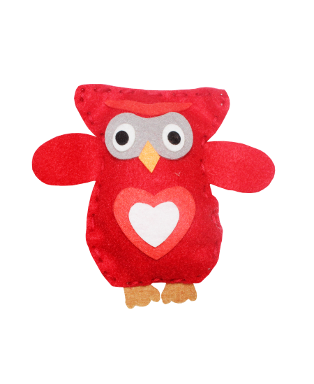 Õmbluskomplekt SODERTEX Punane öökull