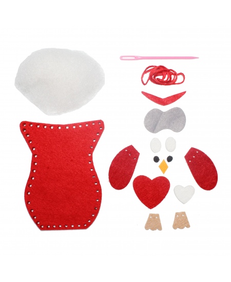 Õmbluskomplekt SODERTEX Punane öökull