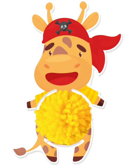 Pompoonide valmistamine Väikesed piraadid SODERTEX, 6 tk.