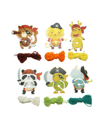 Pompoonide valmistamine Väikesed piraadid SODERTEX, 6 tk.