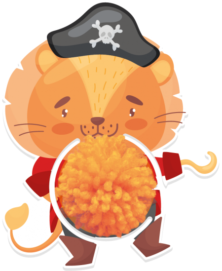 Pompoonide valmistamine Väikesed piraadid SODERTEX, 6 tk.