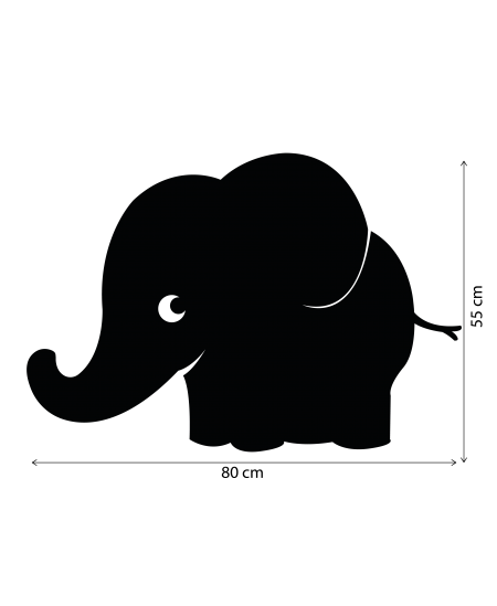 Kleepsud kirjutamiseks ja joonistamiseks SODERTEX Elevant, 80x55 cm