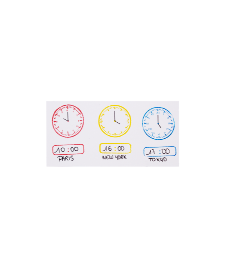 SODERTEX templid Tutvu kellaga, 3 tk.