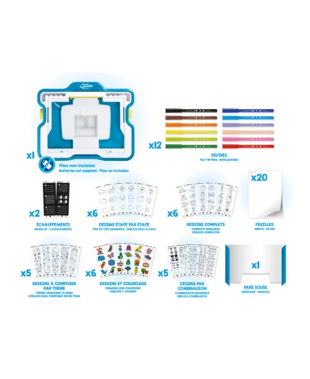 Valgustusega joonistustahvel MAPED Creativ Lumi Board