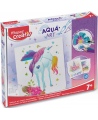 Plakati joonistamise komplekt MAPED Aqua Art Unicorns