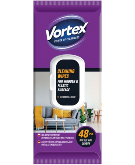 Majapidamise niisked salvrätikud VORTEX, 48 tk