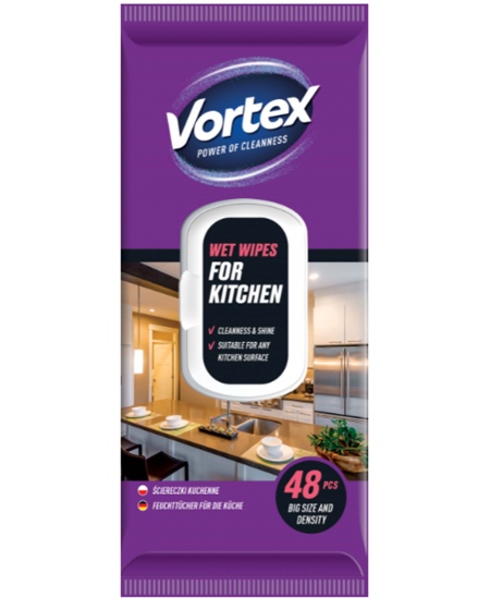 Niisked salvrätikud köögile VORTEX, 48 tk