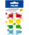 Isekleepuvad indeksid MILAN, 45x12 mm, plastik, 140 tk.