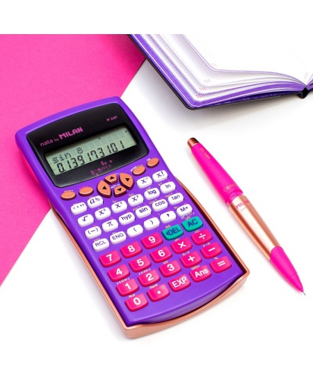 Koolikalkulaator MILAN Copper M240, 12 kohta, lilla