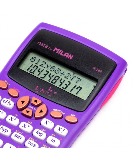 Koolikalkulaator MILAN Copper M240, 12 kohta, lilla