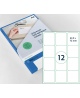 Etiketikleebised RILLPRINT 63,5x72 mm, A4, 12 kleebist lehel, 100 lehte