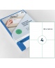 Etiketikleebised RILLPRINT 105x148 mm, A4, 4 kleebist lehel, 100 lehte