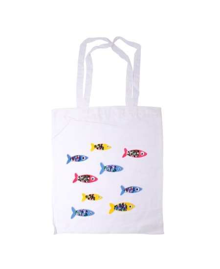 Valged puuvillased kotid kaunistamiseks SODERTEX, 37x42 cm, 1 tk.