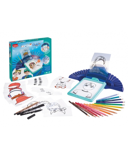 Värvimiskomplekt valguskarbiga Maped Creativ Avatar Studio