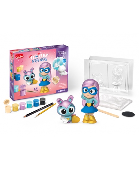 Loov kipsi kaunistamise komplekt Maped Creativ Plaster Friends Super girl