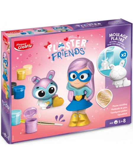 Loov kipsi kaunistamise komplekt Maped Creativ Plaster Friends Super girl