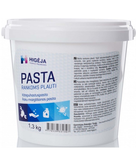 Kätepesupasta HIGĖJA, 1,3 kg