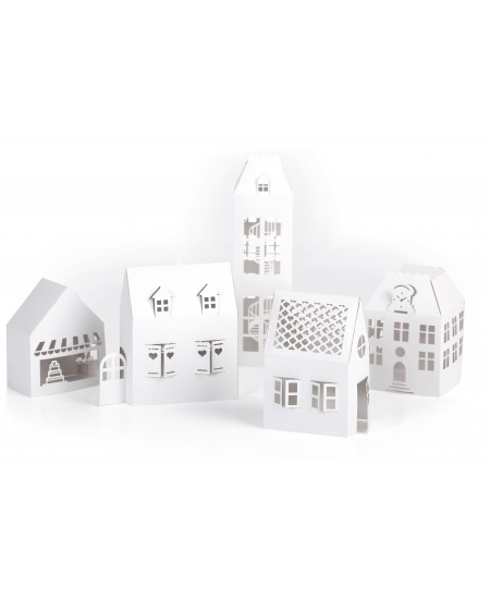 Valgete majakeste voltimise komplekt GRAINE CREATIVE