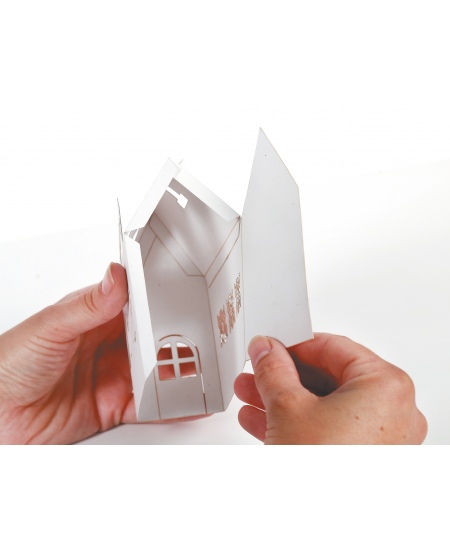 Valgete majakeste voltimise komplekt GRAINE CREATIVE