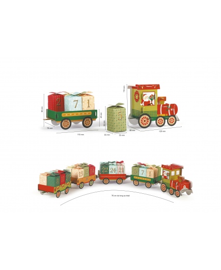 Advendikalendri karbid GRAINE CREATIVE Väike rong