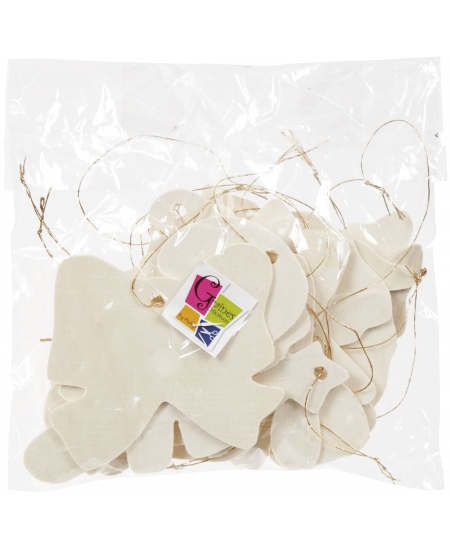 Puidust kuuseehete komplekt kaunistamiseks GRAINE CREATIVE, 12 tk.